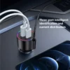 3-In-1 Car Charger with Ambient Light And High Power