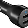 Insignia™ - 24W Dual USB Port Vehicle Charger - Black
