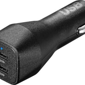6481290cv11d-scaled-1.jpg Insignia™ - 40W Dual USB-C Port Vehicle Charger - Black