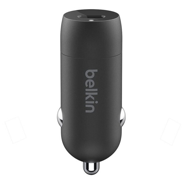Belkin - BOOST↑CHARGE 30W Compact Fast Car Charger w/ USB-C Power Delivery Port for iPhone, Galaxy, Nintendo Switch 2 & More - Black