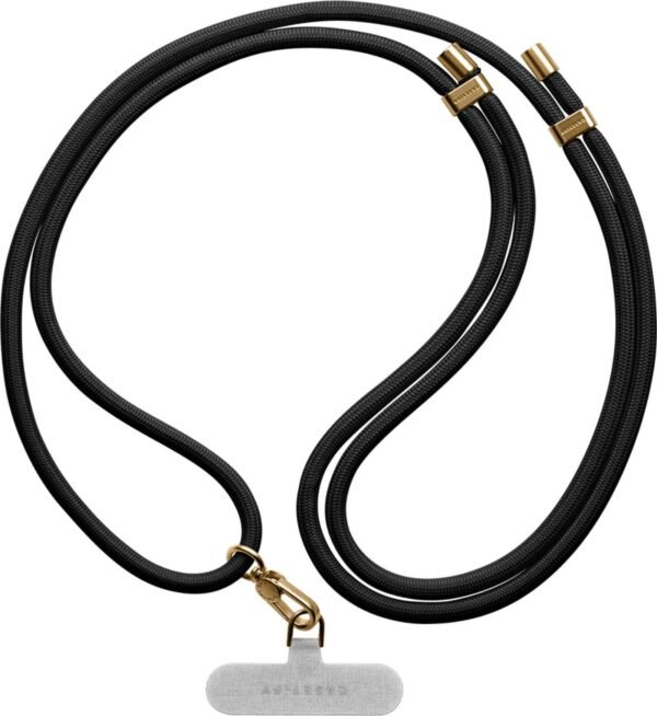 6554911cv11d.jpg CASETiFY - Rope Cross-body Phone Strap Compatible with Most Cell Phone Devices - Black/Gold - Open Box - Excellent