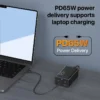 125W Gan PD Fast Charger Station 2 USB-A Ports 3 Type-C Desktop Chargers